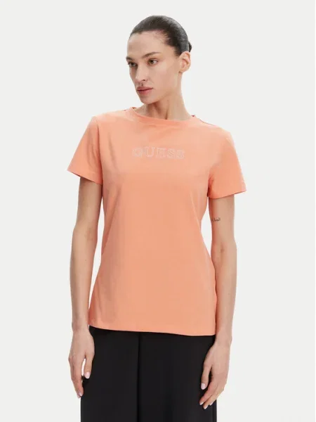 Guess Tricou portocaliu