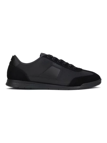 Sneakersy Hugo skórzane czarne