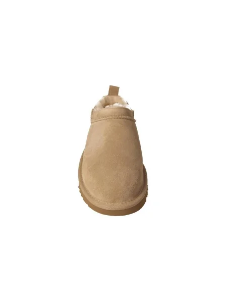 UGG papuci din piele întoarsă Classic Micro bej