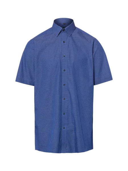 Finshley & Harding koszulka z krótkim rękawem Mężczyźni Modern Fit 38 niebieski