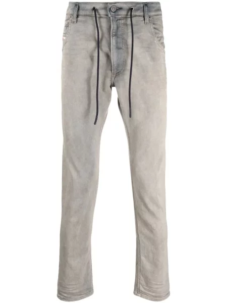 Заострени шнур за пристягане заужени дънки Diesel Krooley синьо