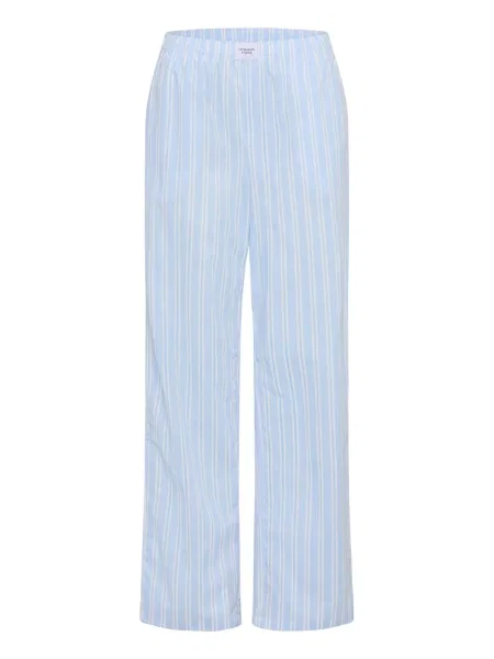 Copenhagen Studios Pantaloni de pijama albastru deschis alb