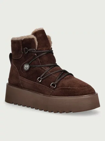 Pantofi Pinko din piele maro