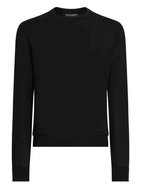 Pulover Dolce & Gabbana de mătase negru