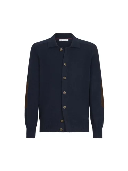 Sweter Brunello Cucinelli niebieski