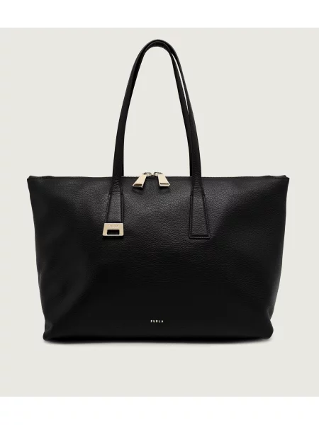 Furla geantă shopper pentru femei din piele Olivia M Tote negru
