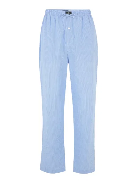 Polo Ralph Lauren Spodnji del pižame svetlo modra / temno modra / siva bela