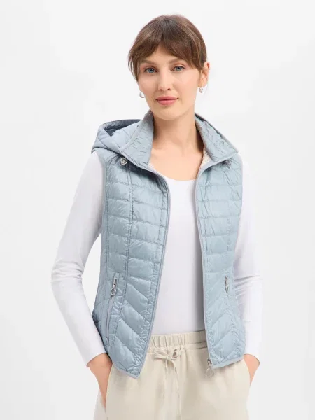 Lebek pikowana kamizelka Kobiety 36 niebieski