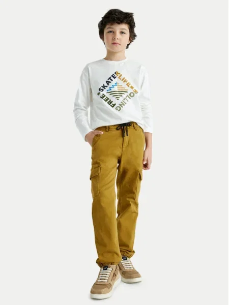 Pantaloni de jogging copii Mayoral galben