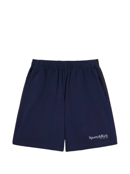 Sală de gimnastică pantaloni scurți Sporty & Rich cu imagine albastru