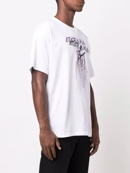 Tričko Raf Simons s potiskem bílé
