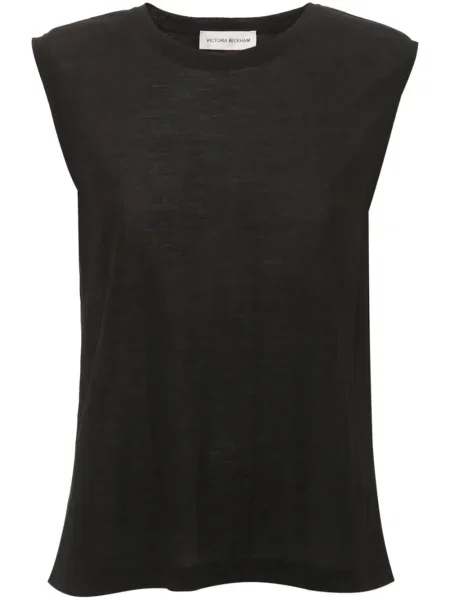 Top Victoria Beckham din crep negru
