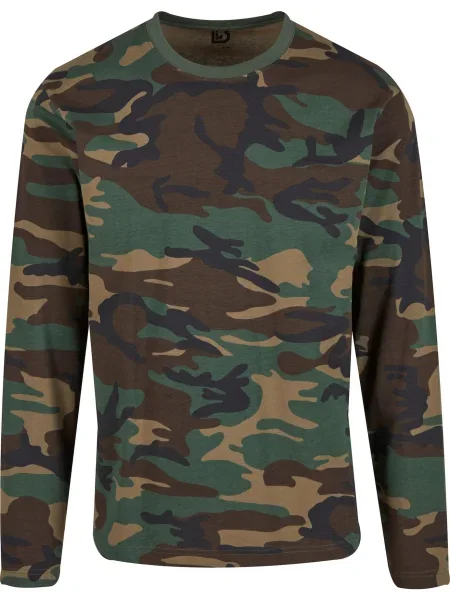 Brandit Tricou / maro / verde închis bej