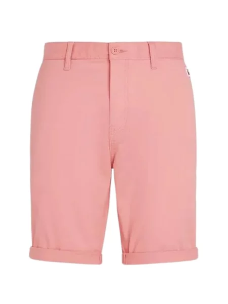 Krótkie szorty Tommy Jeans różowe