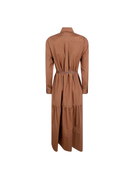 Sukienka koszulowa Max Mara Studio brązowa