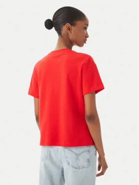 TOMMY HILFIGER Majica TILT narančasto / bijela crvena