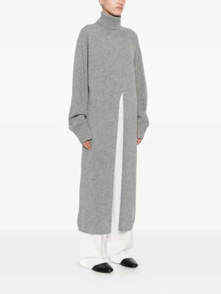 Sukienka Stein wełniana garniturowa szara