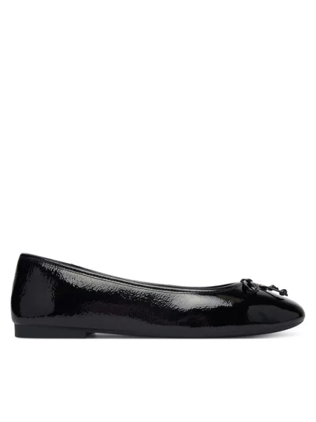 Tommy Hilfiger Baleriny Hilifger Patent Ballet czarny