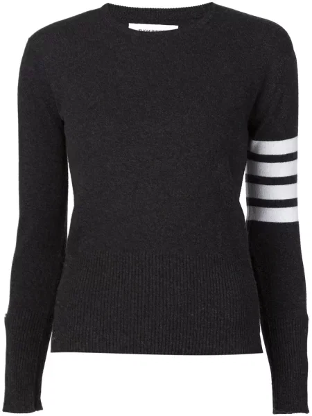 Pulover Thom Browne cu dungi gri