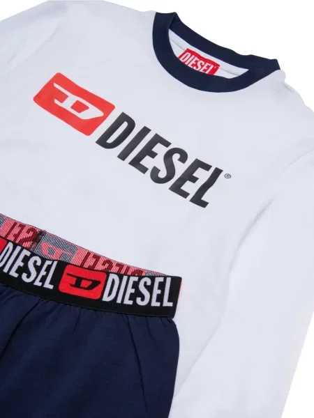 Piżama dziecięca Diesel biała