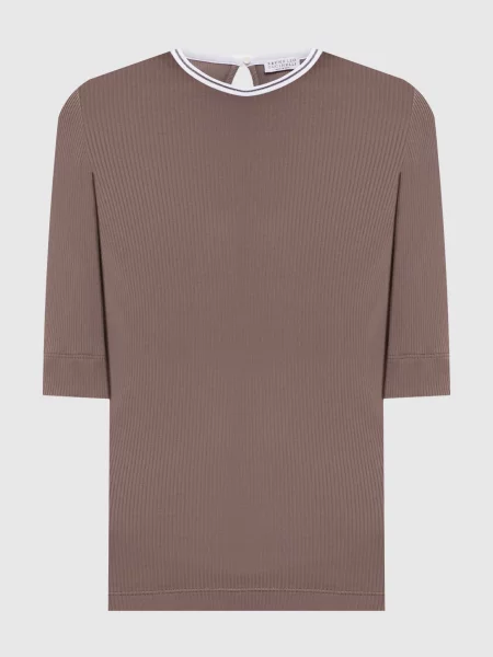 Топ з ланцюжком моніль Brunello Cucinelli коричневий