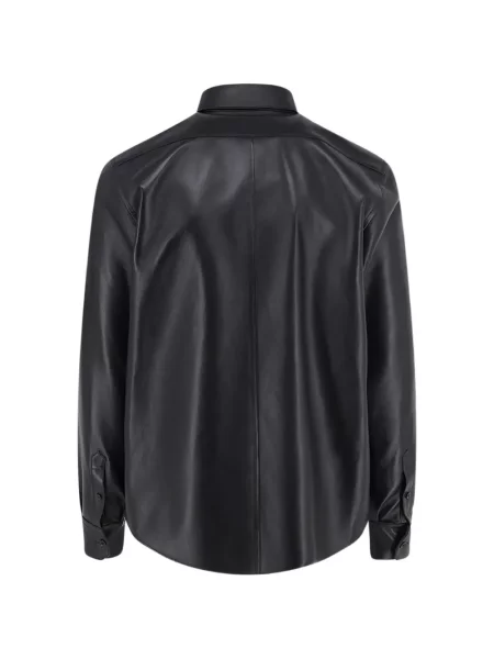 Cămașă Dolce & Gabbana din piele negru