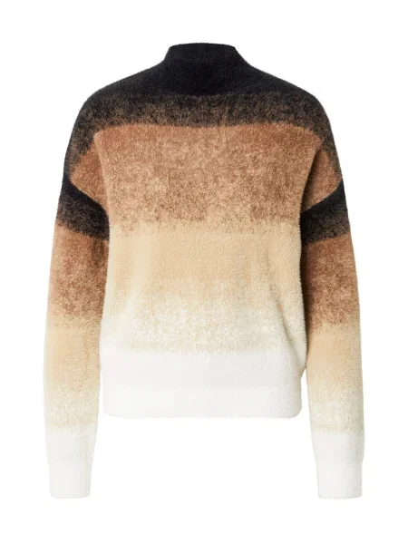 Morgan Pulover kapučino / svetlo rjava / črna / off-bela bela