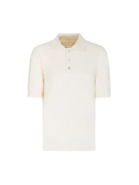 Dzianinowe polo Maison Margiela klasyczne białe