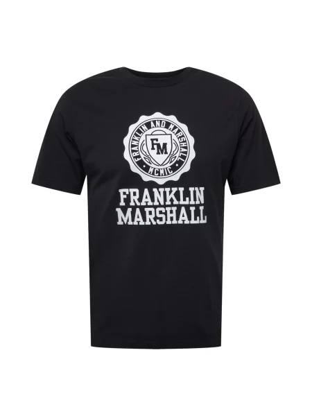 FRANKLIN & MARSHALL Tricou negru alb