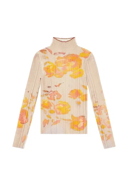 Top Diesel de lână cu model floral cu imagine