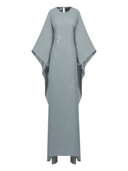 Stras rochie maxi Taller Marmo albastru