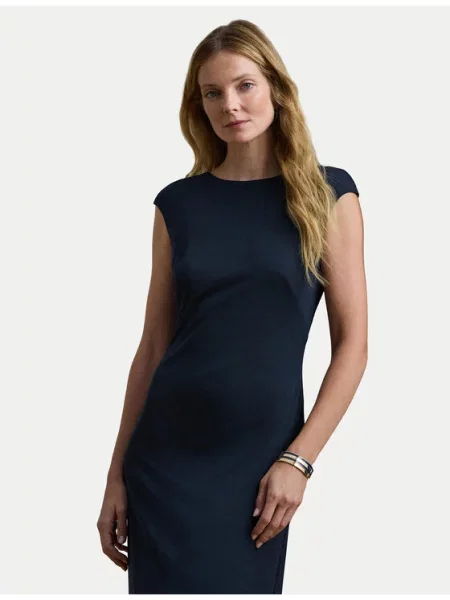 LAUREN RALPH LAUREN Večerní šaty Tmavomodrá