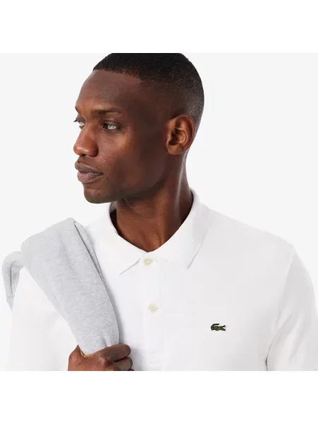 Поло Lacoste белое