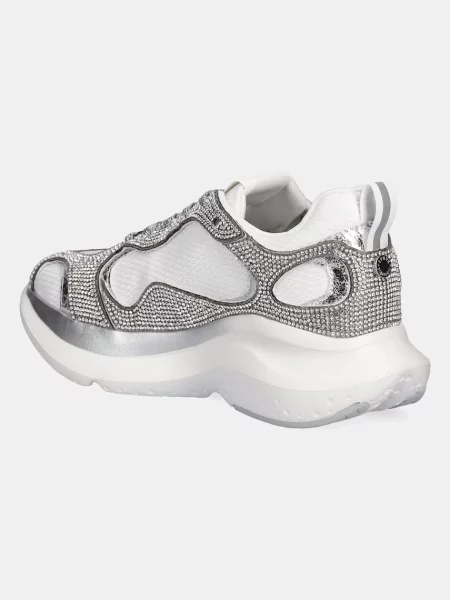 Кроссовки Steve Madden серебряные