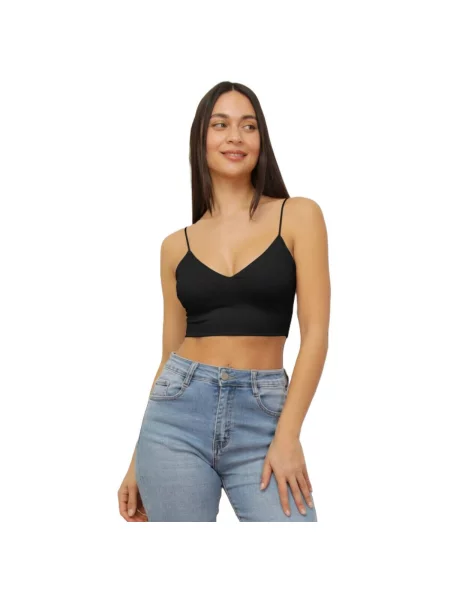 Top La Modeuse negru