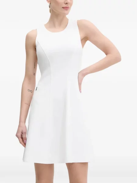 Rochie mini Sportalm fără mâneci în linie A alb