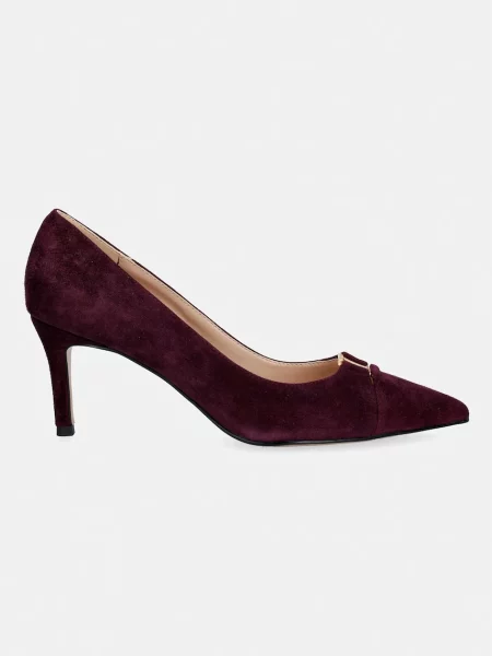 Twinset pantofi cu stiletto din piele întoarsă