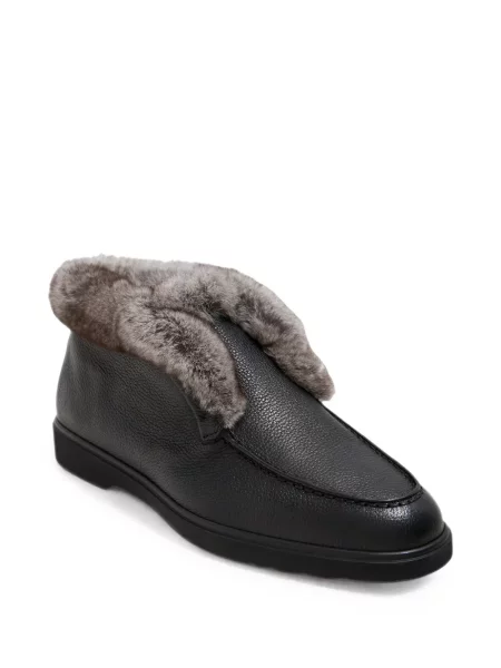 Ghete desert Santoni din piele negru