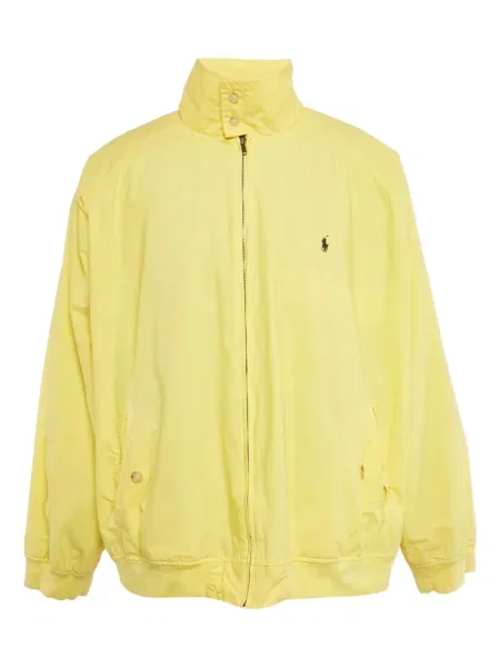 Tricou polo Polo Ralph Lauren din piele de căprioară cu broderie cu dungi alb