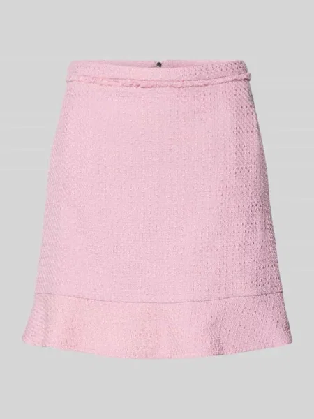 Marc Cain Spódnica Z Tweedu pink różowa
