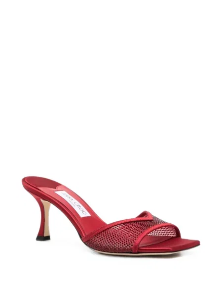 Papuci tip mules Jimmy Choo roșu
