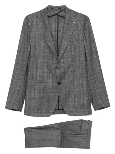 Costum Tagliatore în carouri de costum gri