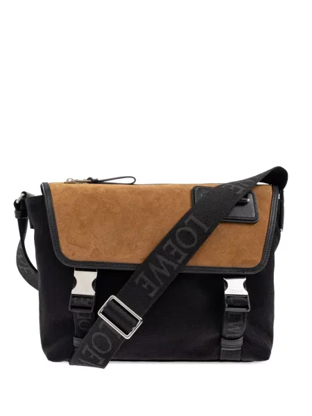 Geantă crossbody Loewe din canvas maro