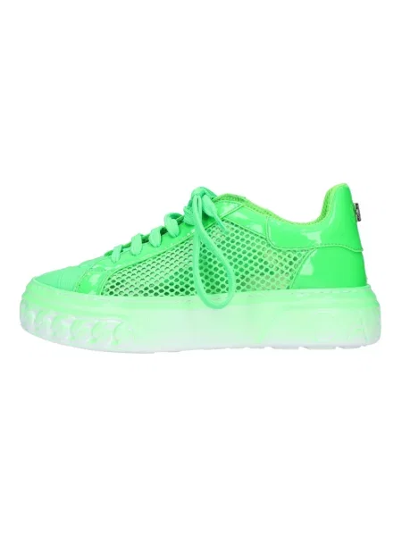 Sneakersy Casadei skórzane zielone
