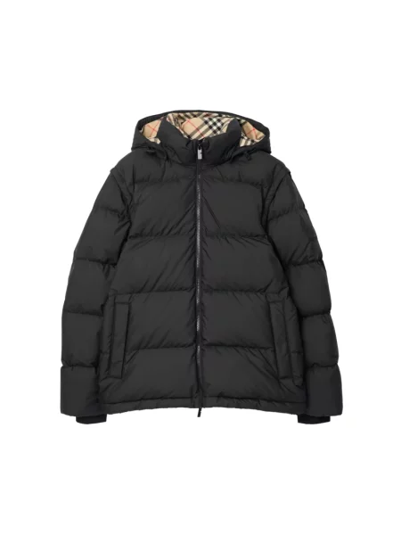 Kurtka Burberry z kapturem czarna