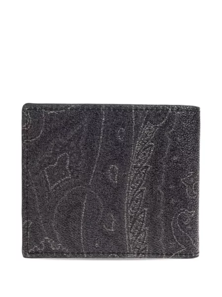 Portofel Etro cu imagine cu model paisley negru