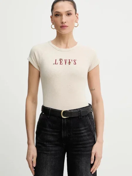 Тениска Levi's бежово