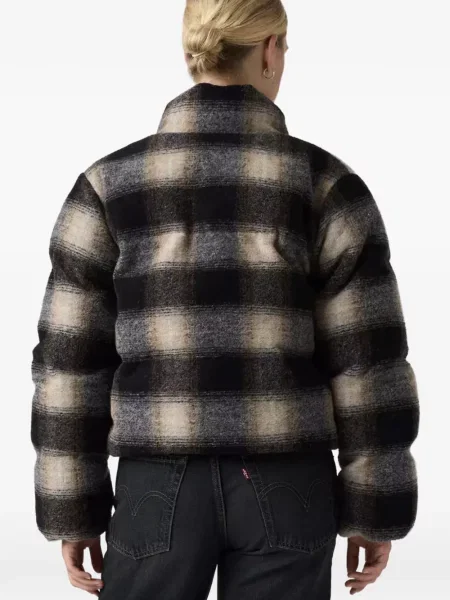 Decupat geacă cămașă Levi's® în carouri de flanelă roșu