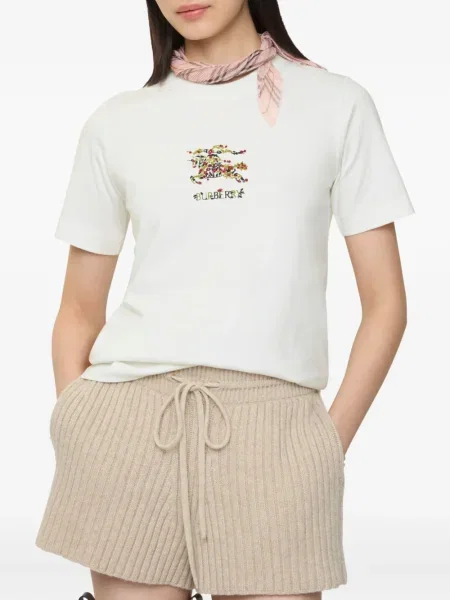 Φλοράλ μπλούζα Burberry λευκό