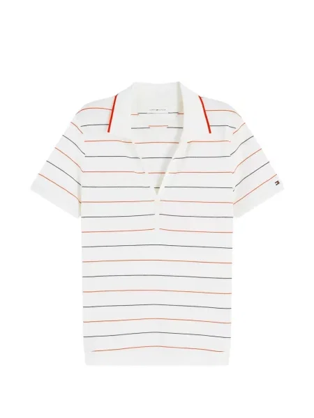 Top Tommy Hilfiger cu dungi alb